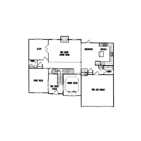 Traditional House Plan First Floor - Alexis Traditional Home 056D-0060 - Search House Plans and More