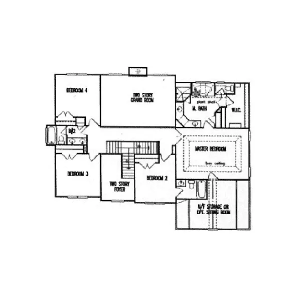 Traditional House Plan Second Floor - Alexis Traditional Home 056D-0060 - Search House Plans and More