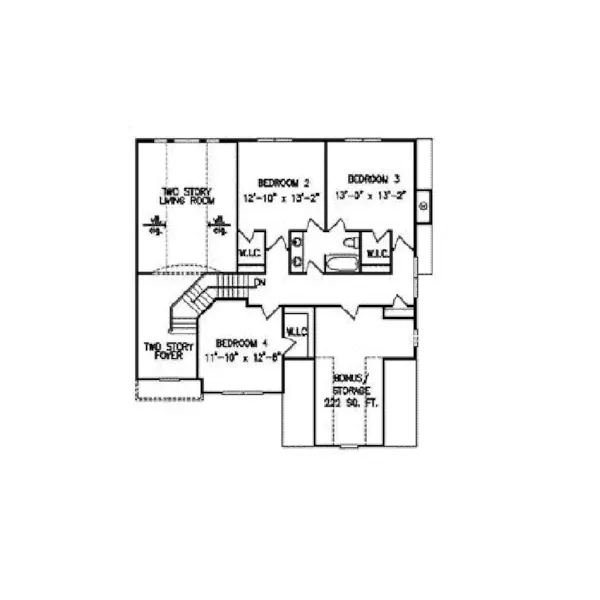 Prairie House Plan Second Floor - Normanby Two-Story Stucco Home 056D-0064 - Shop House Plans and More