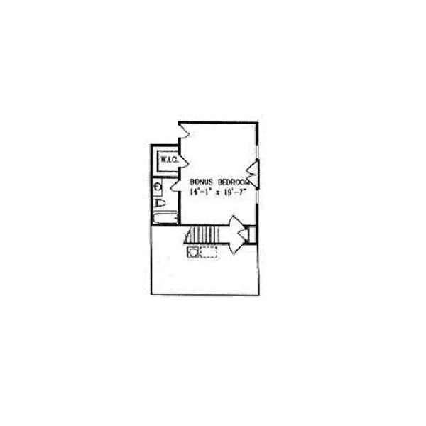 Arts & Crafts House Plan Second Floor - Crumley Cove Rustic Ranch Home 056D-0066 - Search House Plans and More