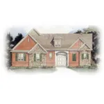 Arts & Crafts House Plan Front Image - Crumley Cove Rustic Ranch Home 056D-0066 - Search House Plans and More