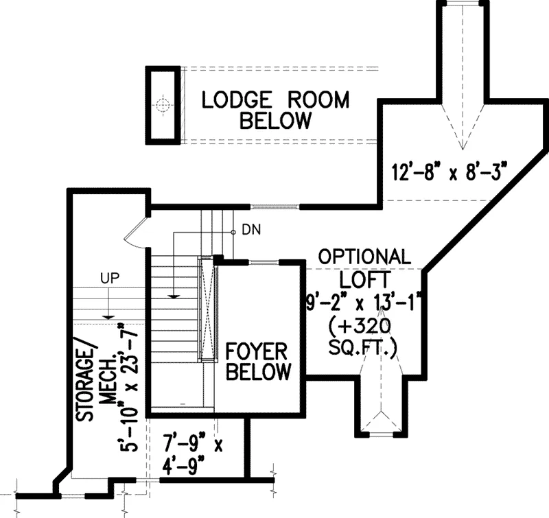 Loft - 056D-0071 - Shop House Plans and More
