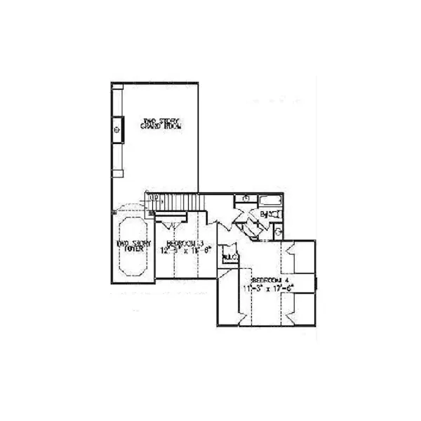 Traditional House Plan Second Floor - Dunhill Manor Traditional Home 056D-0072 - Search House Plans and More