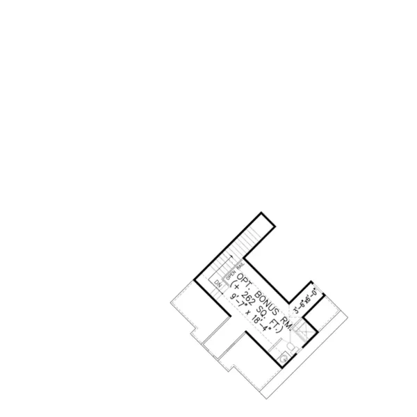 Mountain House Plan Second Floor - Colfax European Home 056D-0074 - Shop House Plans and More