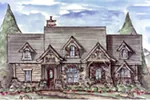 Country House Plan Front of House 056D-0075