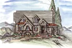 Country House Plan Front of Home - 056D-0076 - Shop House Plans and More