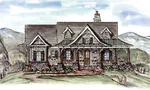 Rustic House Plan Front of House 056D-0077