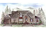 Mountain House Plan Front Image - Farris Hollow European Home 056D-0078 - Search House Plans and More