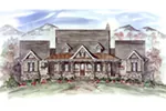 Ranch House Plan Front of House 056D-0079