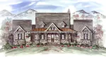 Country House Plan Front of House 056D-0079