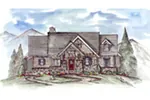 Country House Plan Front of Home - 056D-0080 - Shop House Plans and More