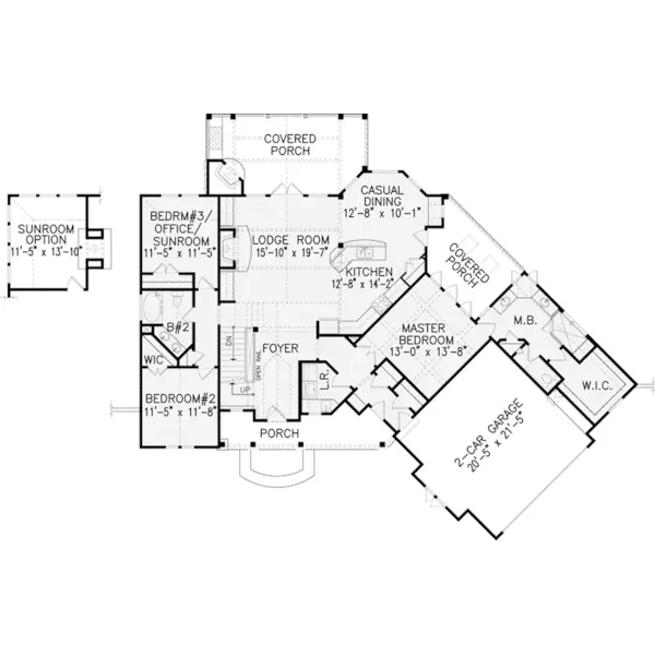 Craftsman House Plan First Floor - Favian European Home 056D-0084 - Search House Plans and More