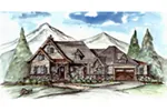 Rustic House Plan Front of House 056D-0084
