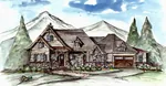 Ranch House Plan Front of House 056D-0084