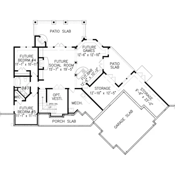 Craftsman House Plan Optional Lower Level - Favian European Home 056D-0084 - Search House Plans and More