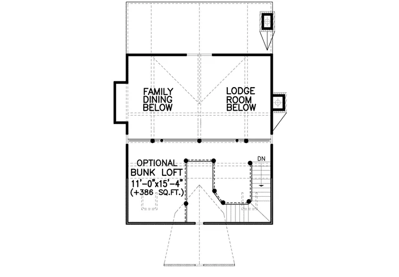 Cabin & Cottage House Plan Loft - 056D-0085 - Shop House Plans and More