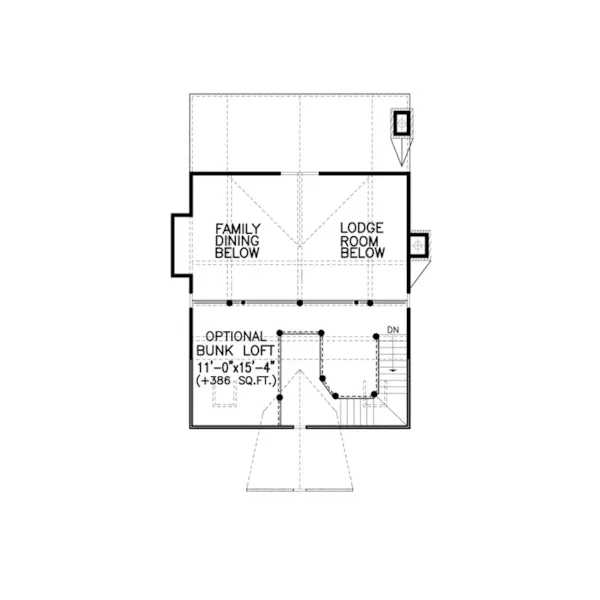 Cabin & Cottage House Plan Loft - Morgan Ridge European Home 056D-0085 - Shop House Plans and More