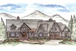 Country House Plan Front of Home - Ivers Path Craftsman Home 056D-0087 - Search House Plans and More