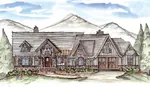 Rustic House Plan Front of House 056D-0087