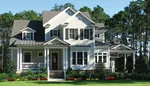 Farmhouse Plan Front of Home - Turtle Bend Farmhouse 056D-0088 - Shop House Plans and More