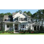 Florida House Plan Front of House 056D-0088