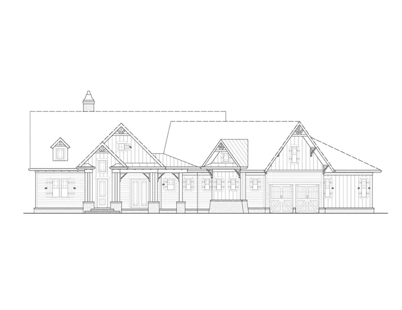 Traditional House Plan Front Elevation - 056D-0090 - Shop House Plans and More
