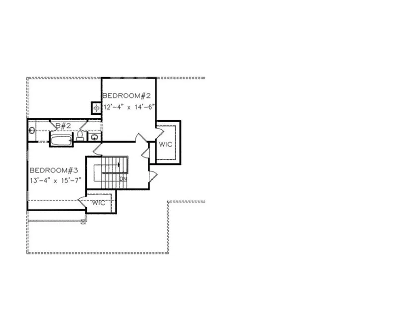 Modern Farmhouse Plan Second Floor - 056D-0091 - Shop House Plans and More