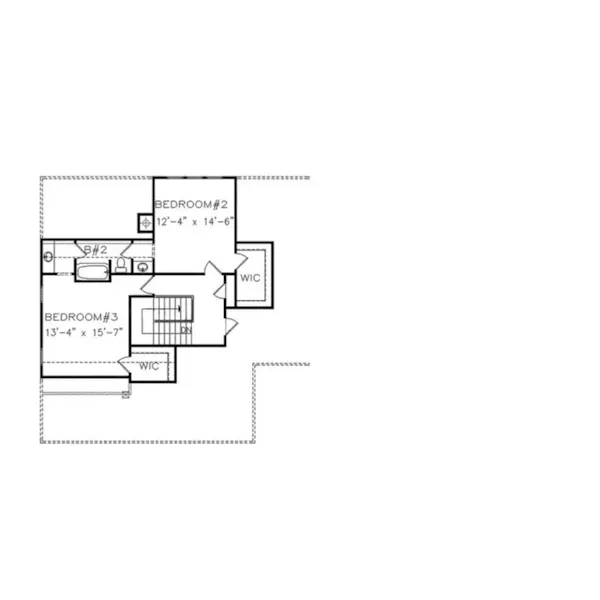 Farmhouse Plan Second Floor - Crossridge Modern Farmhouse 056D-0091 - Shop House Plans and More