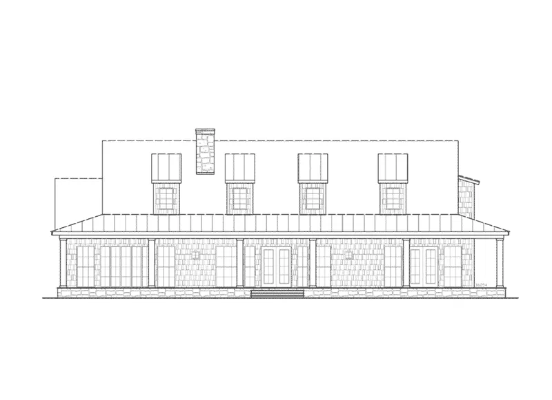 Farmhouse Plan Front Elevation - 056D-0092 - Shop House Plans and More