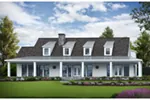 Country House Plan Front of Home - 056D-0092 - Shop House Plans and More