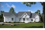 Ranch House Plan Front of House 056D-0095