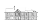 Country House Plan Rear Elevation - 056D-0095 - Shop House Plans and More