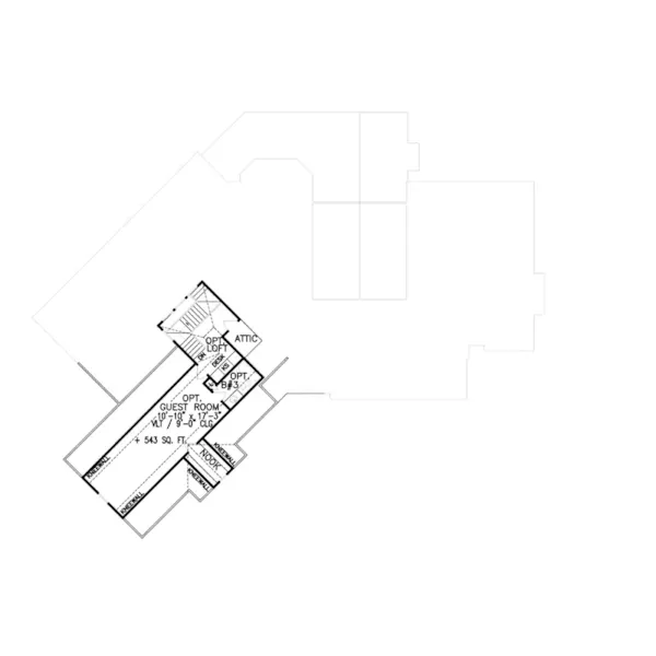 Shingle House Plan Second Floor - Simpson Lake Craftsman Home 056D-0097 - Shop House Plans and More