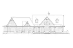 Shingle House Plan Front Elevation - Simpson Lake Craftsman Home 056D-0097 - Shop House Plans and More