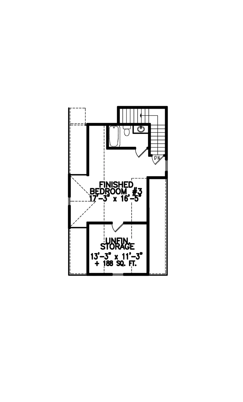 Farmhouse Plan Second Floor - Lampshire European Farmhouse 056D-0100 - Shop House Plans and More