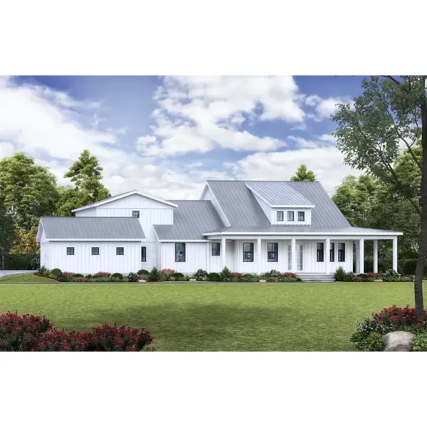 Country House Plan Front of Home - Berry Field Modern Farmhouse 056D-0106 - Shop House Plans and More