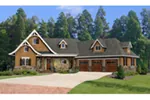 Rustic House Plan Front of House 056D-0118