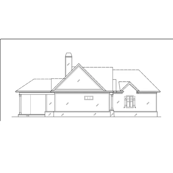 Country House Plan Left Elevation - Hobbs Landing Country Home 056D-0122 - Shop House Plans and More