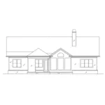 Country House Plan Rear Elevation - Hobbs Landing Country Home 056D-0122 - Shop House Plans and More