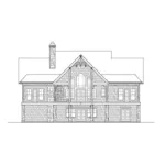 Traditional House Plan Rear Elevation - Kenworth Bay Rustic Home 056D-0124 - Shop House Plans and More