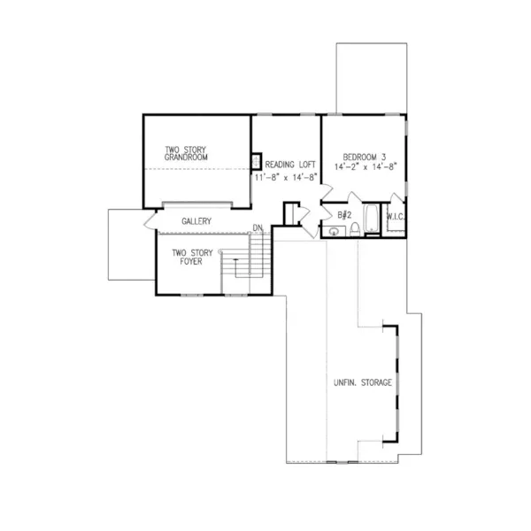 Mountain House Plan Second Floor - Sassafras Country Farmhouse 056D-0132 - Shop House Plans and More