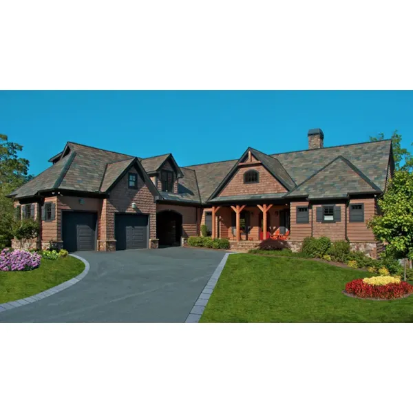 Ranch House Plan Front of Home - Watermark Cove Craftsman Home 056D-0134 - Shop House Plans and More