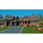 Ranch House Plan Front of Home - Watermark Cove Craftsman Home 056D-0134 - Shop House Plans and More