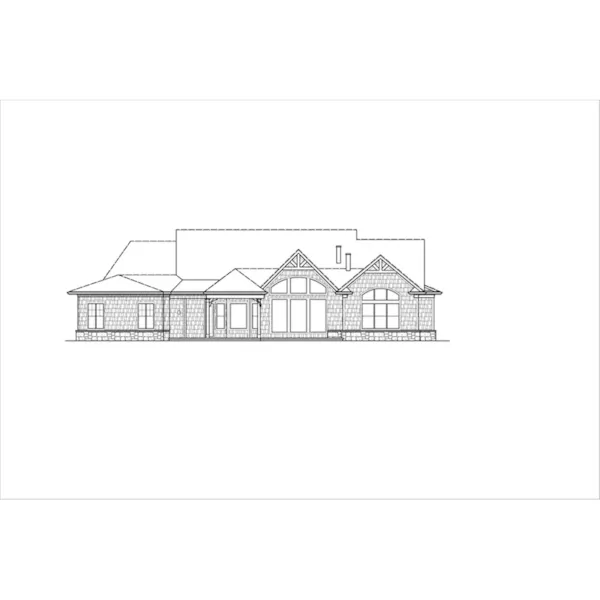 Country French House Plan Rear Photo 01 - Birdview Craftsman Home 056D-0136 - Shop House Plans and More