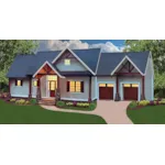 Mountain House Plan Front of Home - 056D-0141 - Shop House Plans and More