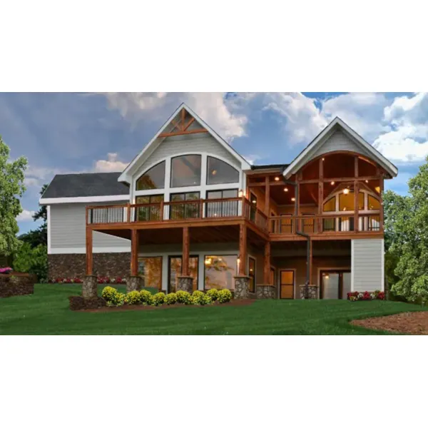 Mountain House Plan Rear Photo 01 - 056D-0141 - Shop House Plans and More