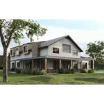 Ranch House Plan Front Photo 01 - Barndominium Modern Farmhouse 056D-0153 - Shop House Plans and More