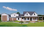 Farmhouse Plan Front of Home - 056D-0156 | House Plans and More