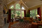 Traditional House Plan Family Room Photo 02 - Bayonet Luxury Home 056S-0001 - Shop House Plans and More