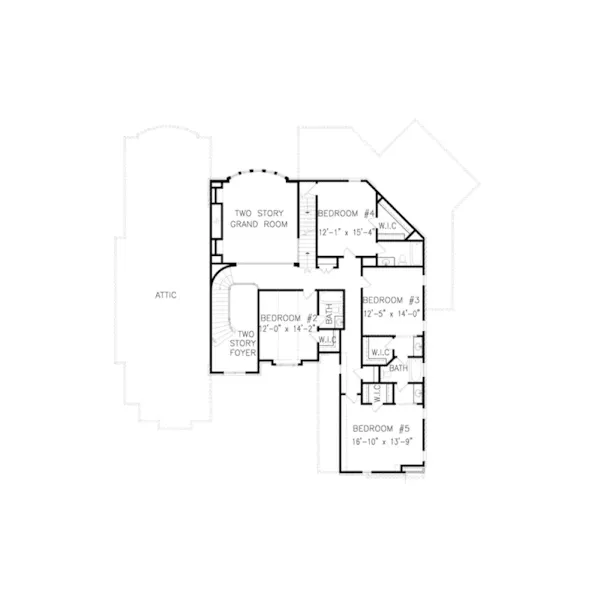 European House Plan Second Floor - Bayonet Luxury Home 056S-0001 - Shop House Plans and More